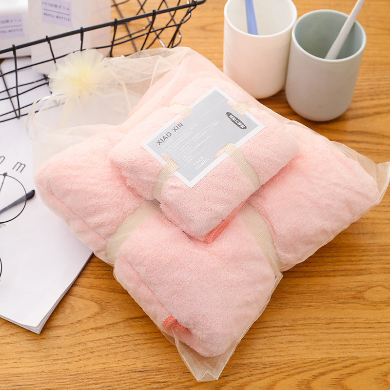 Absorbent Bath Towel Set For Mother And Child