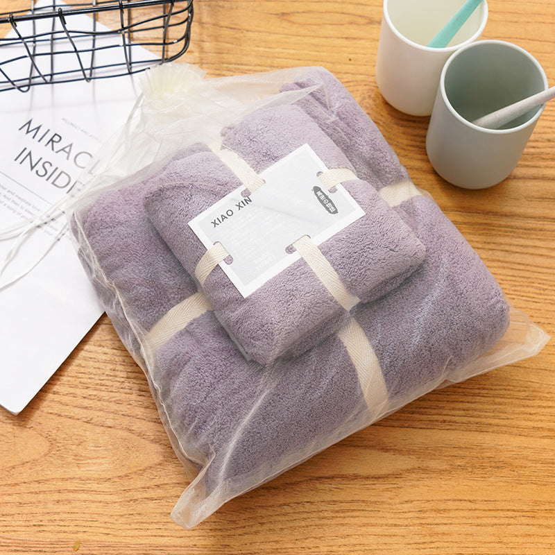 Absorbent Bath Towel Set For Mother And Child