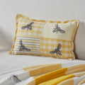 VHC Patchwork Bee Lumbar Pillow 9.5" x 14" | Farmhouse Cottage Accent Pillow