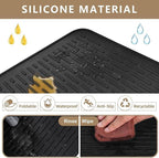 Heat Resistant Silicone Stove Cover Mat – Non-Slip Counter Protector, Cruel Summer Collection, Easy-To-Clean Kitchen Accessory for Summer Cooking & Back to School Dorm Use Waterproof Dish Drying Funky Kitchen Supplies