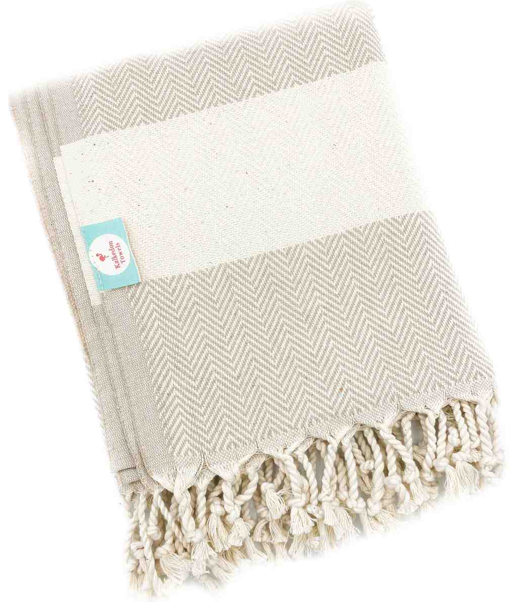 Herringbone 100% Turkish Cotton Beach & Bath Towel