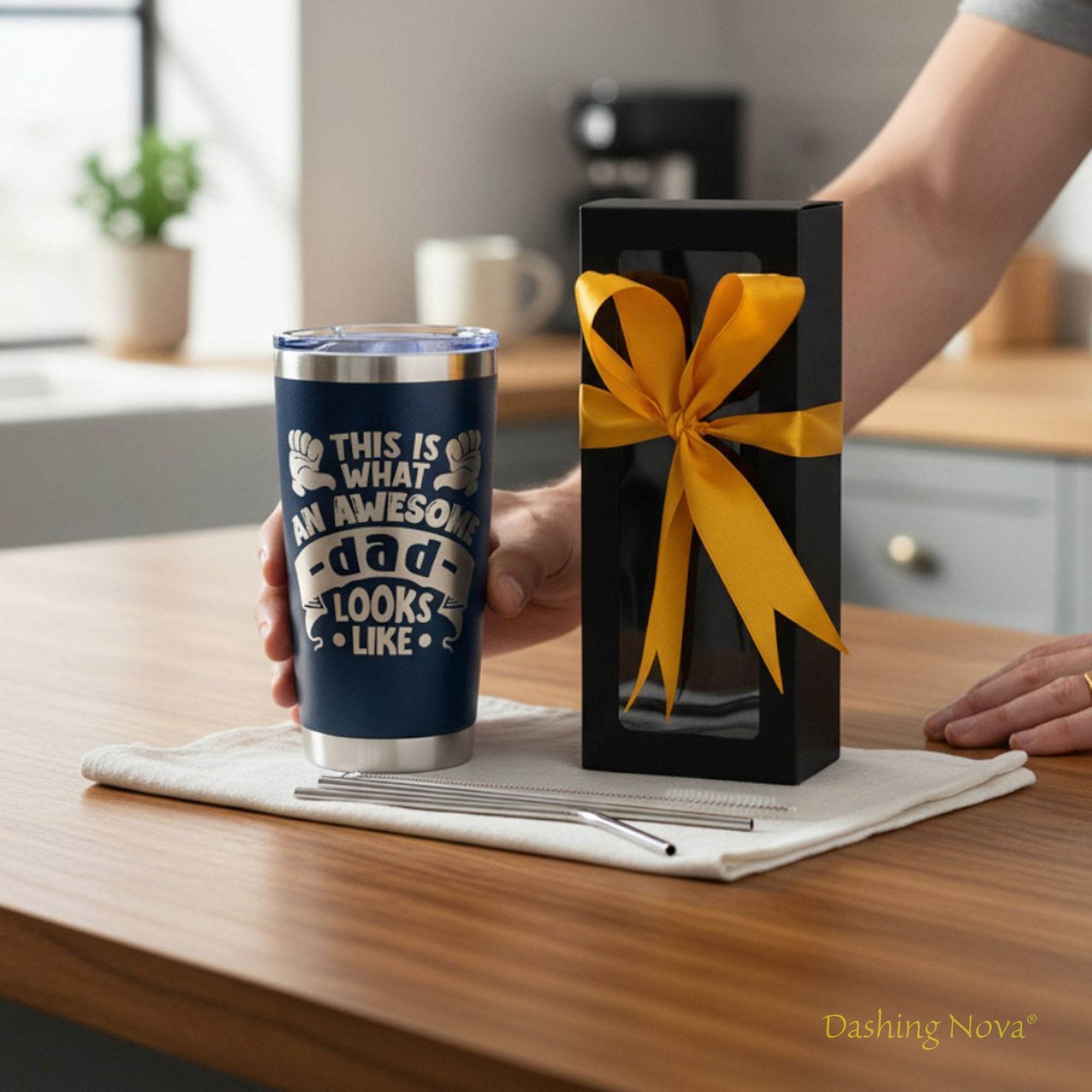 Best Dad Ever Tumbler Set w/ Premium Gift Box