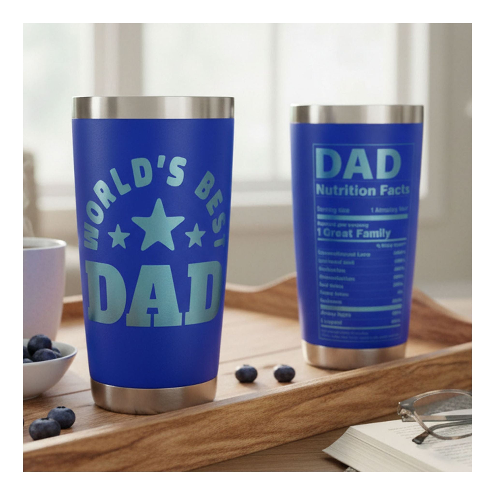 Best Dad Ever Tumbler Set w/ Premium Gift Box