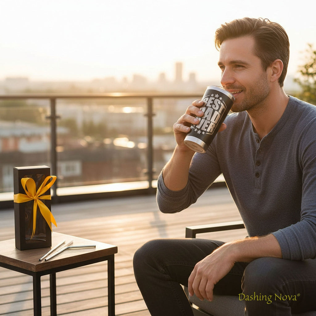 Best Dad Ever Tumbler Set w/ Premium Gift Box