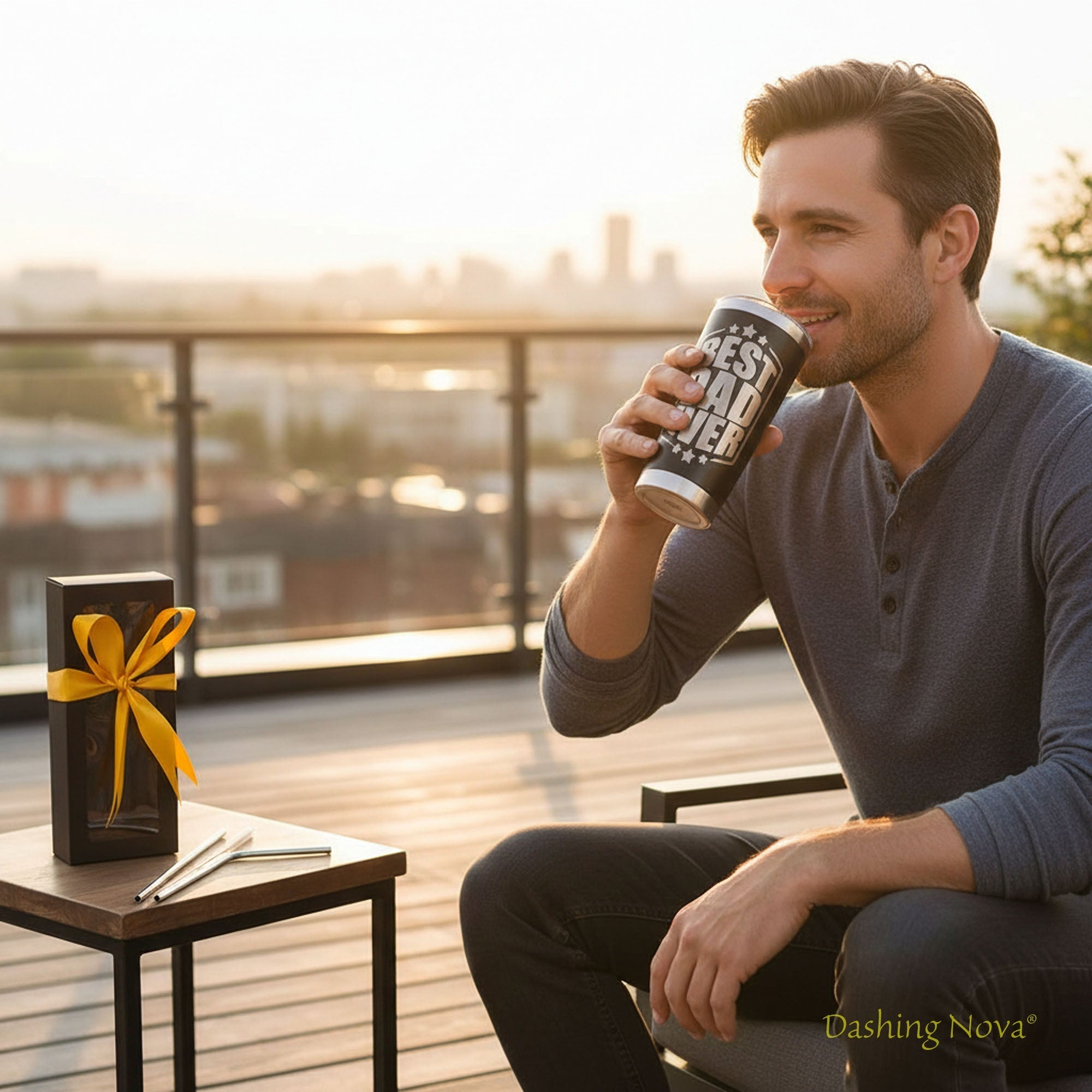 Best Dad Ever Tumbler Set w/ Premium Gift Box