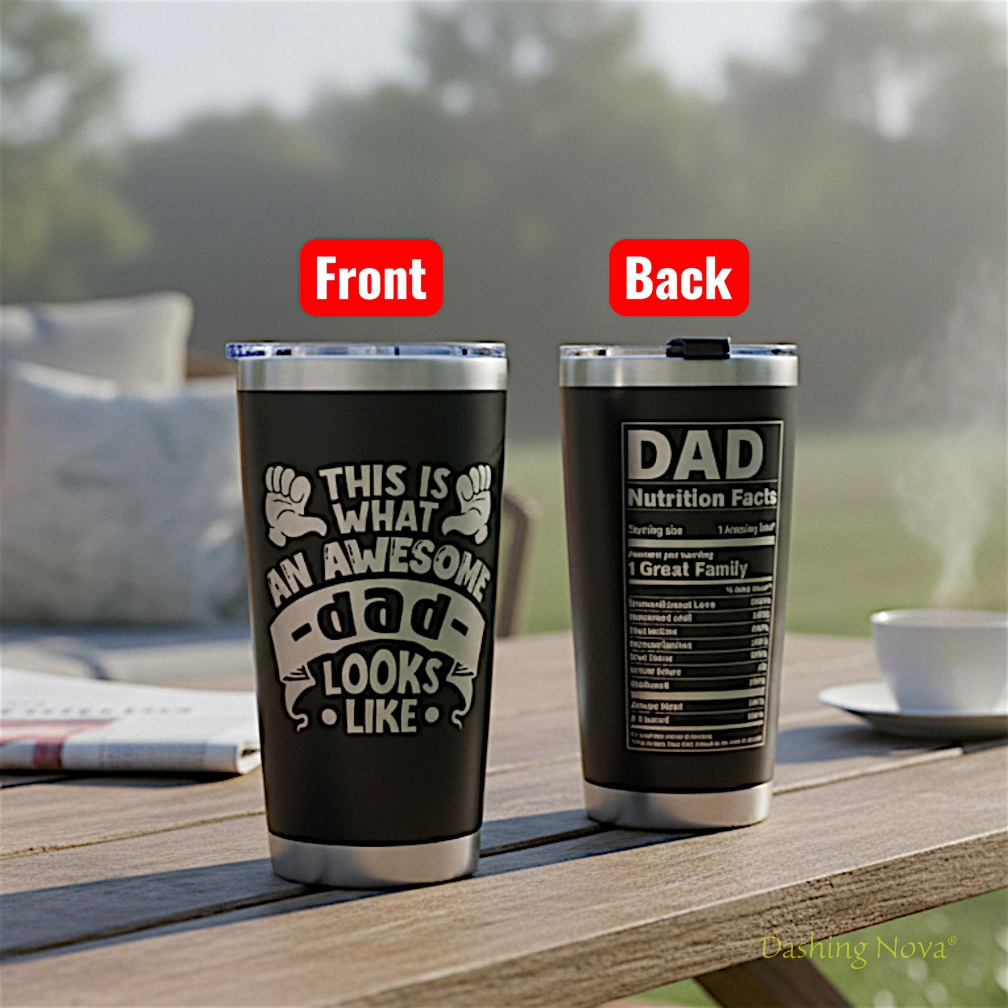 Best Dad Ever Tumbler Set w/ Premium Gift Box