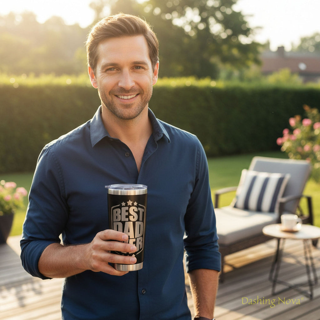 Best Dad Ever Tumbler Set w/ Premium Gift Box