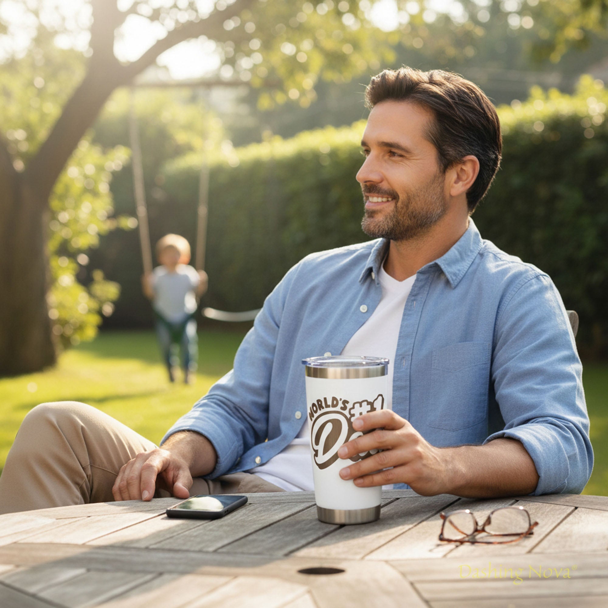 Best Dad Ever Tumbler Set w/ Premium Gift Box