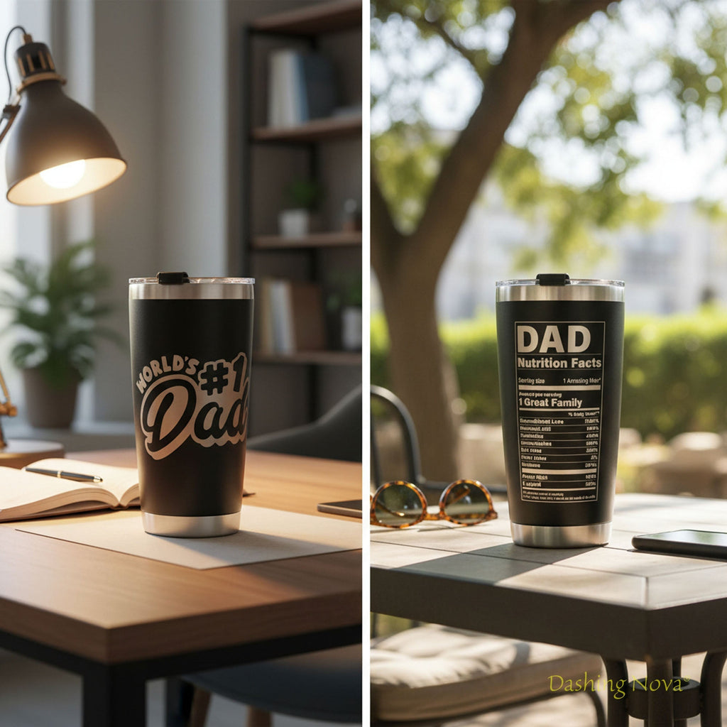 Best Dad Ever Tumbler Set w/ Premium Gift Box