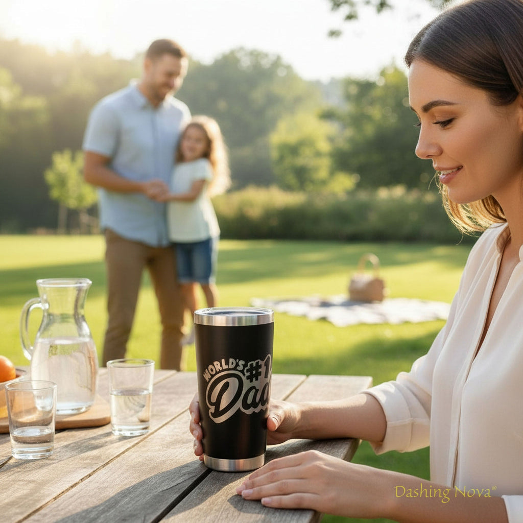 Best Dad Ever Tumbler Set w/ Premium Gift Box