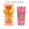 Best Mom Ever Tumbler Gift Set w/ Premium Gift Box
