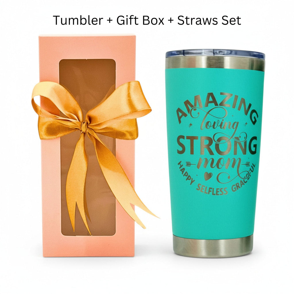 Best Mom Ever Tumbler Gift Set w/ Premium Gift Box