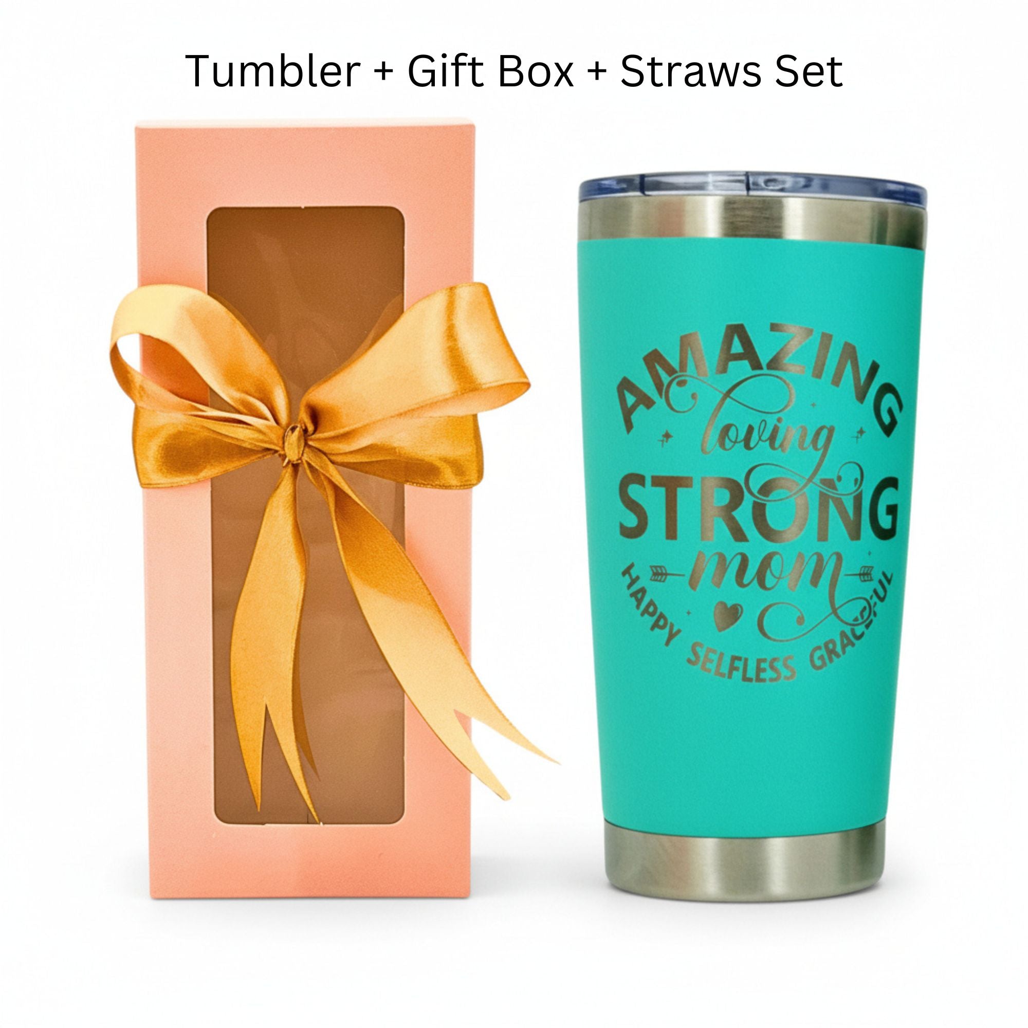 Best Mom Ever Tumbler Gift Set w/ Premium Gift Box