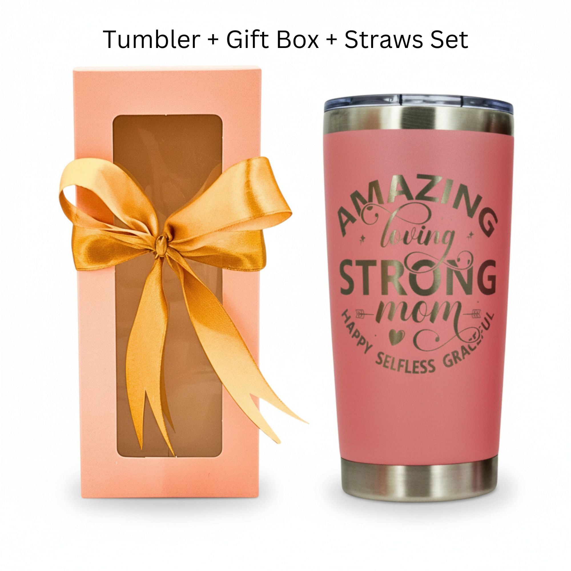 Best Mom Ever Tumbler Gift Set w/ Premium Gift Box