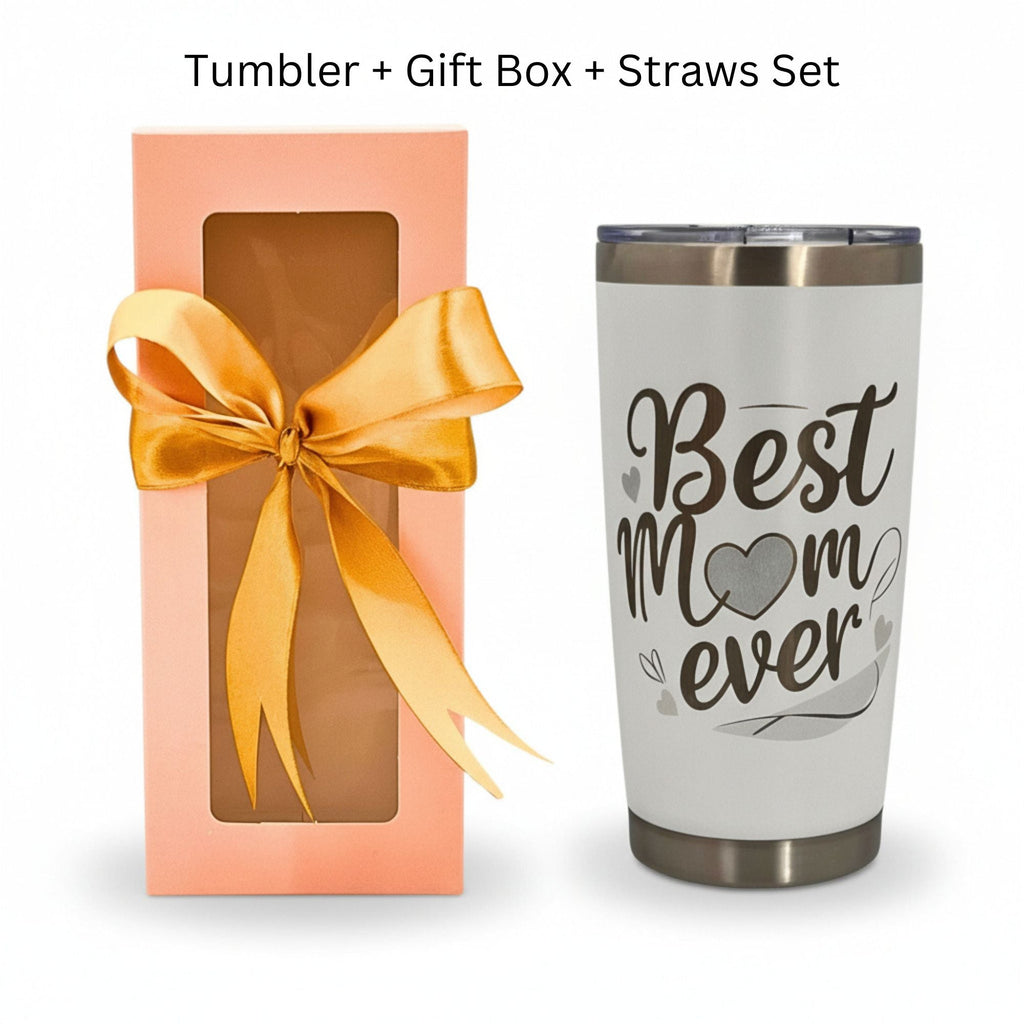 Best Mom Ever Tumbler Gift Set w/ Premium Gift Box