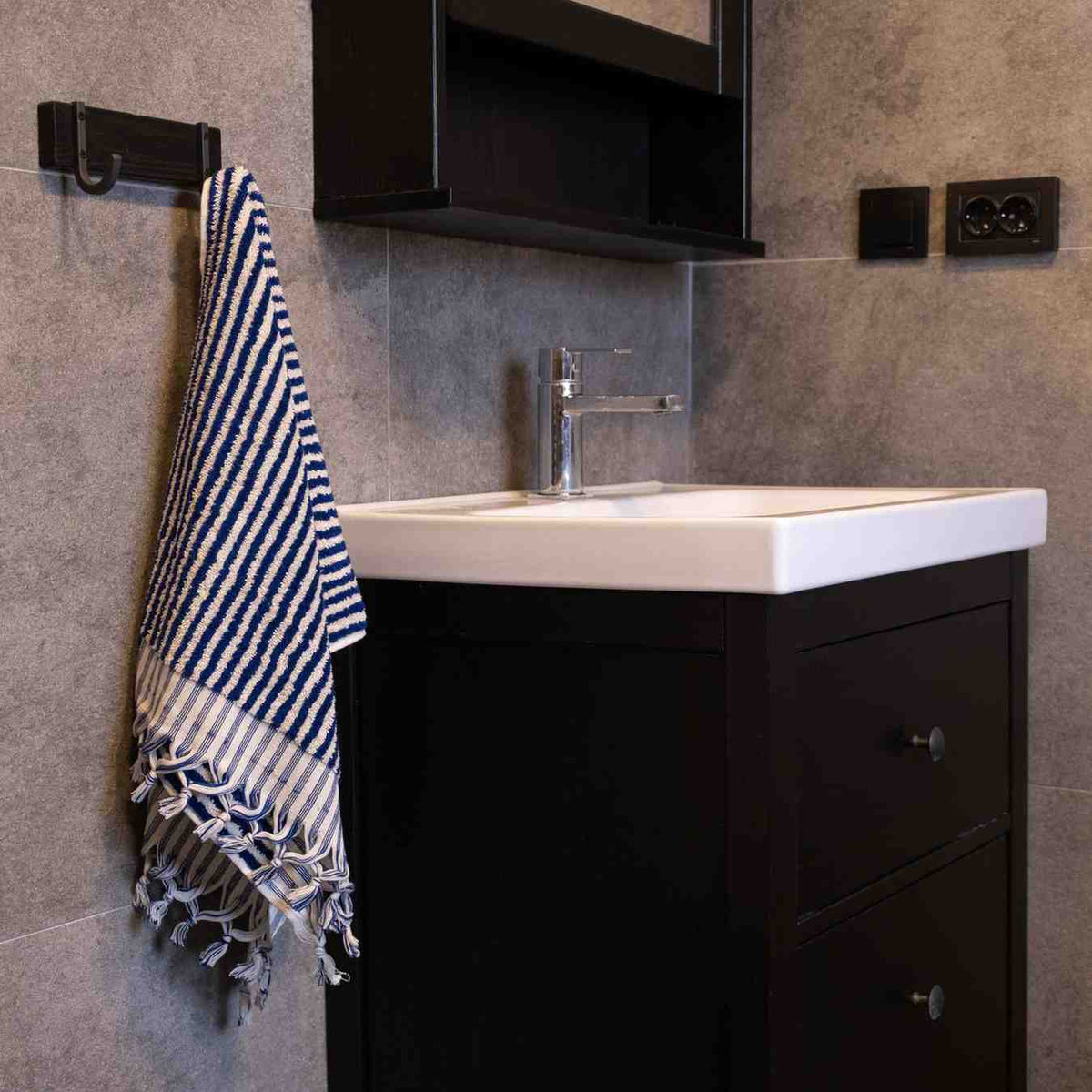 Striped Hand Towel for Bath & Kitchen