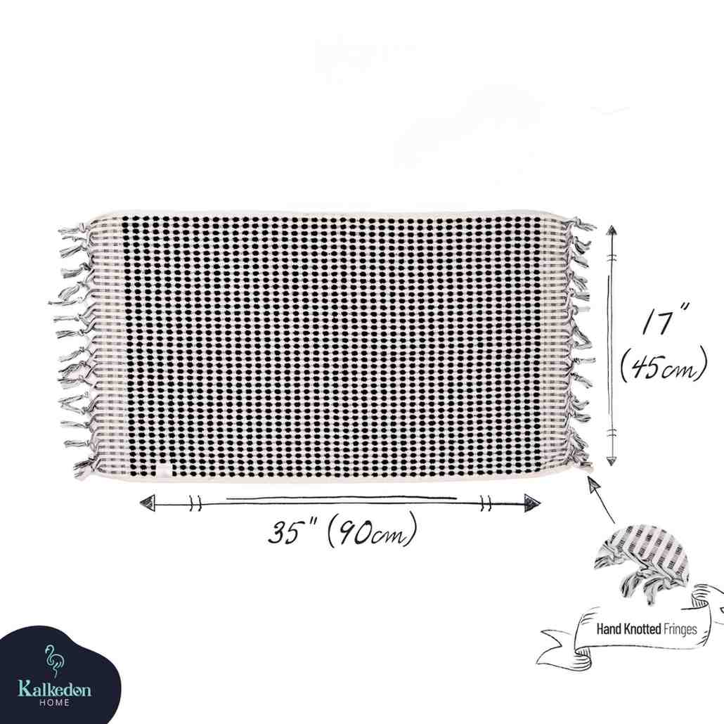 Turkish Cotton Pom Pom Hand Towel
