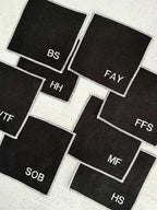 Sweary Cocktail Coasters in Black and White, set of eight