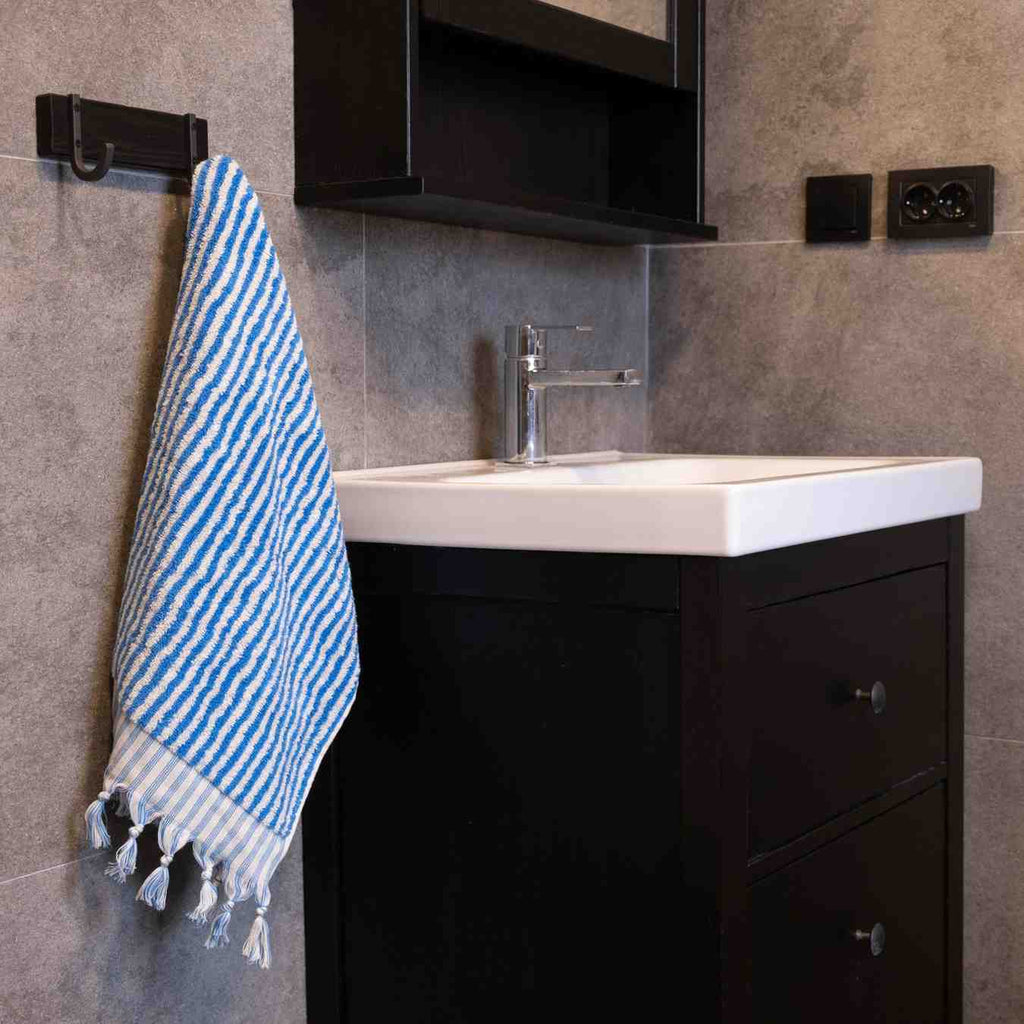 Striped Hand Towel for Bath & Kitchen