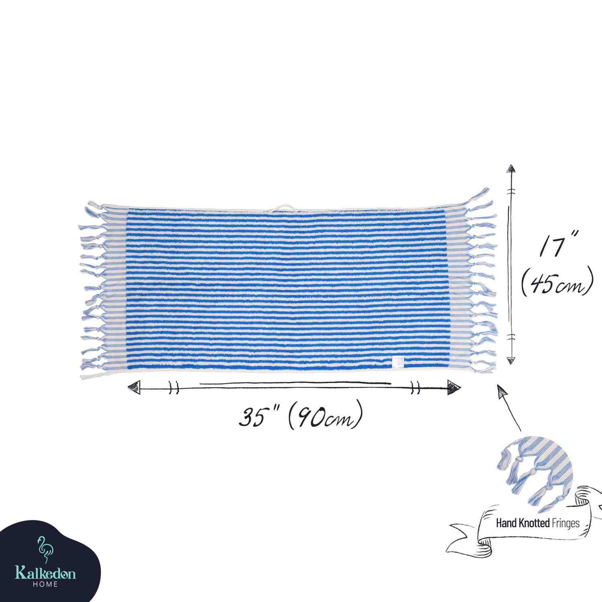 Striped Hand Towel for Bath & Kitchen