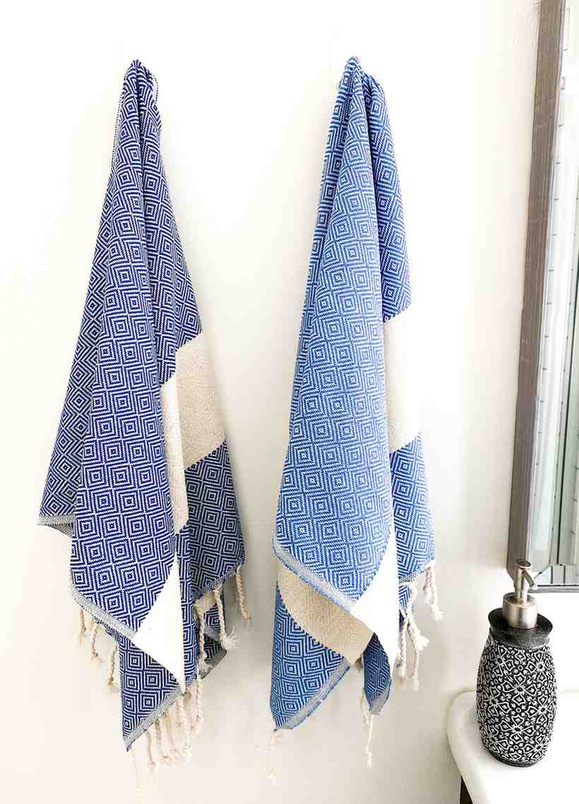 Diamond 100% Turkish Cotton Hand Towel for Bath and Kitchen