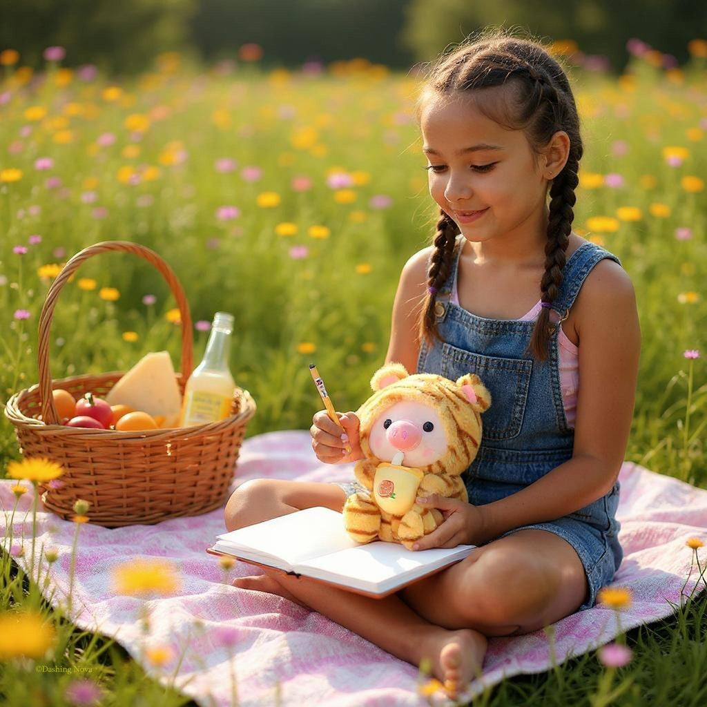 Boba Piggy Animal Plushie Gift for Girls & Boys