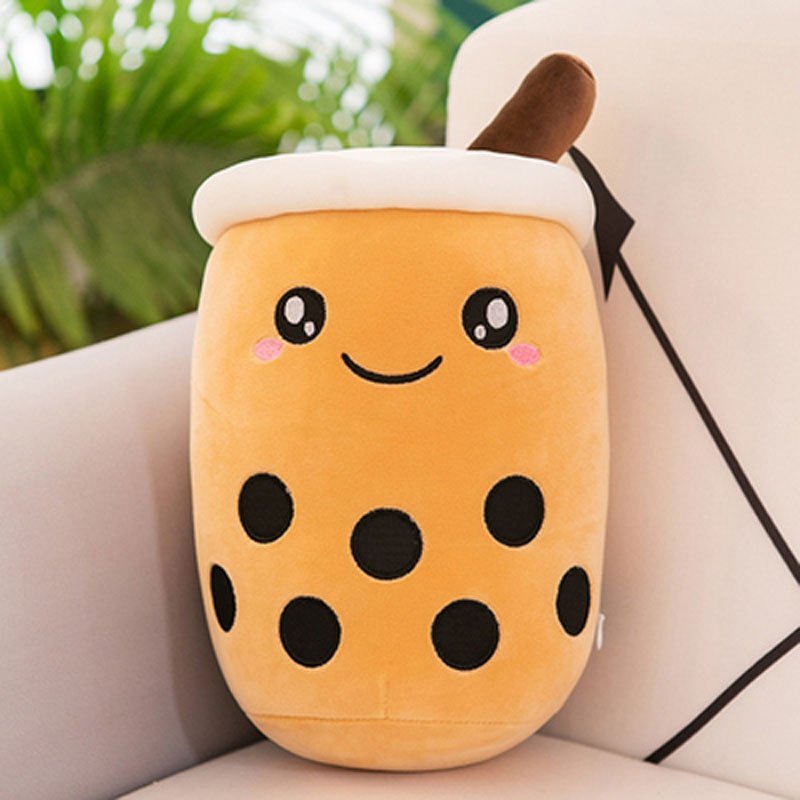 Boba Stuffed Animal, Bubble Tea Toy, Kawaii Novelty Figure