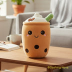 Boba Stuffed Animal, Bubble Tea Toy, Kawaii Novelty Figure