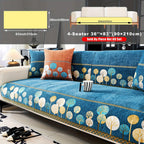 Autumn Trees Boho Chenille Sofa Cover Pet/Kid friendly
