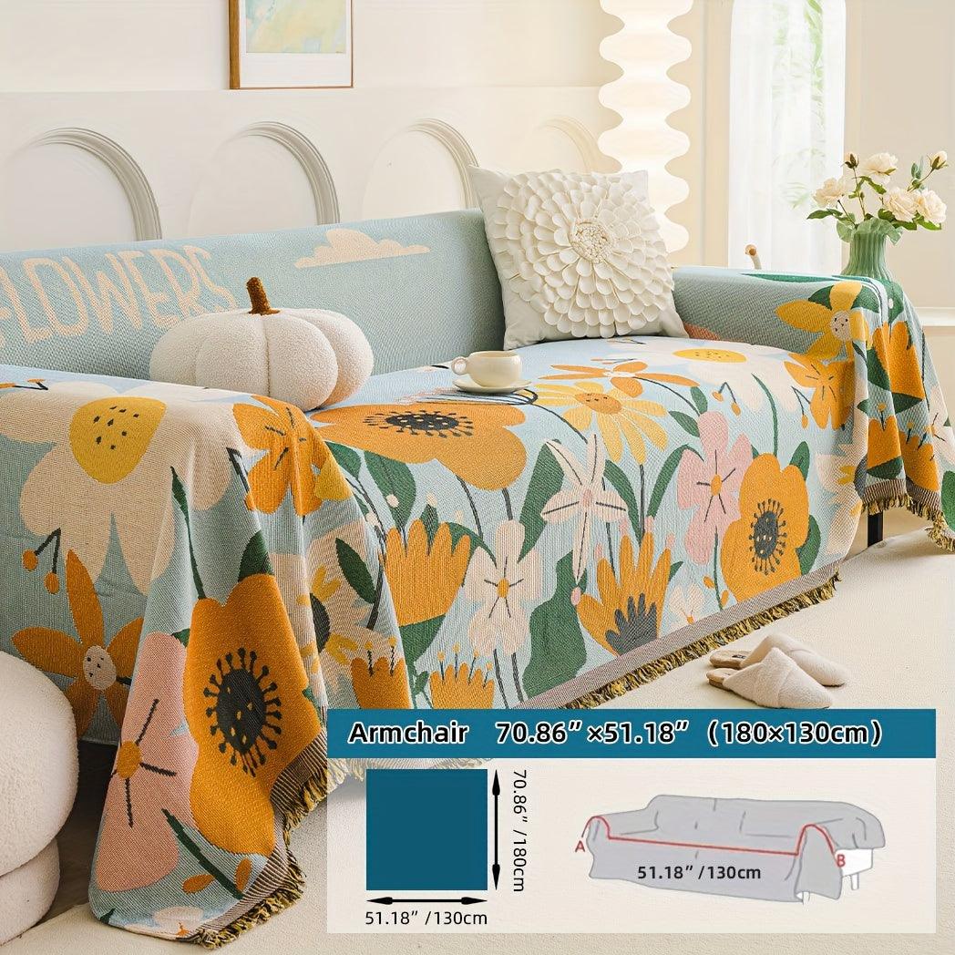 Boho Chic Double-sided Chenille Sofa Cover 6 Gorgeous styles For all Seasons