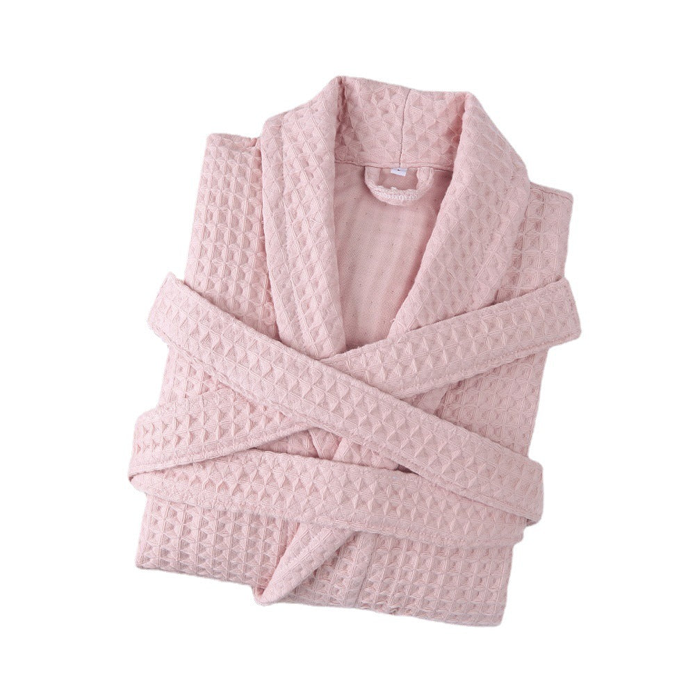 Double Waffle Extra-Thick Cotton Unisex Robe