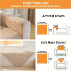 Plush Nordic Sofa Slipcover Kid/Pet Protector, Washable