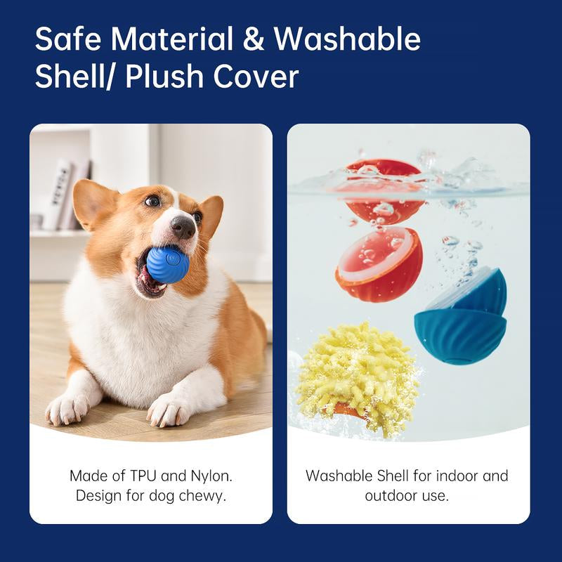 Petgravity Interactive Dog Toy, Motion Activated Automatic Bouncing Ball, Sm/Med Dog, USB Rechargeable