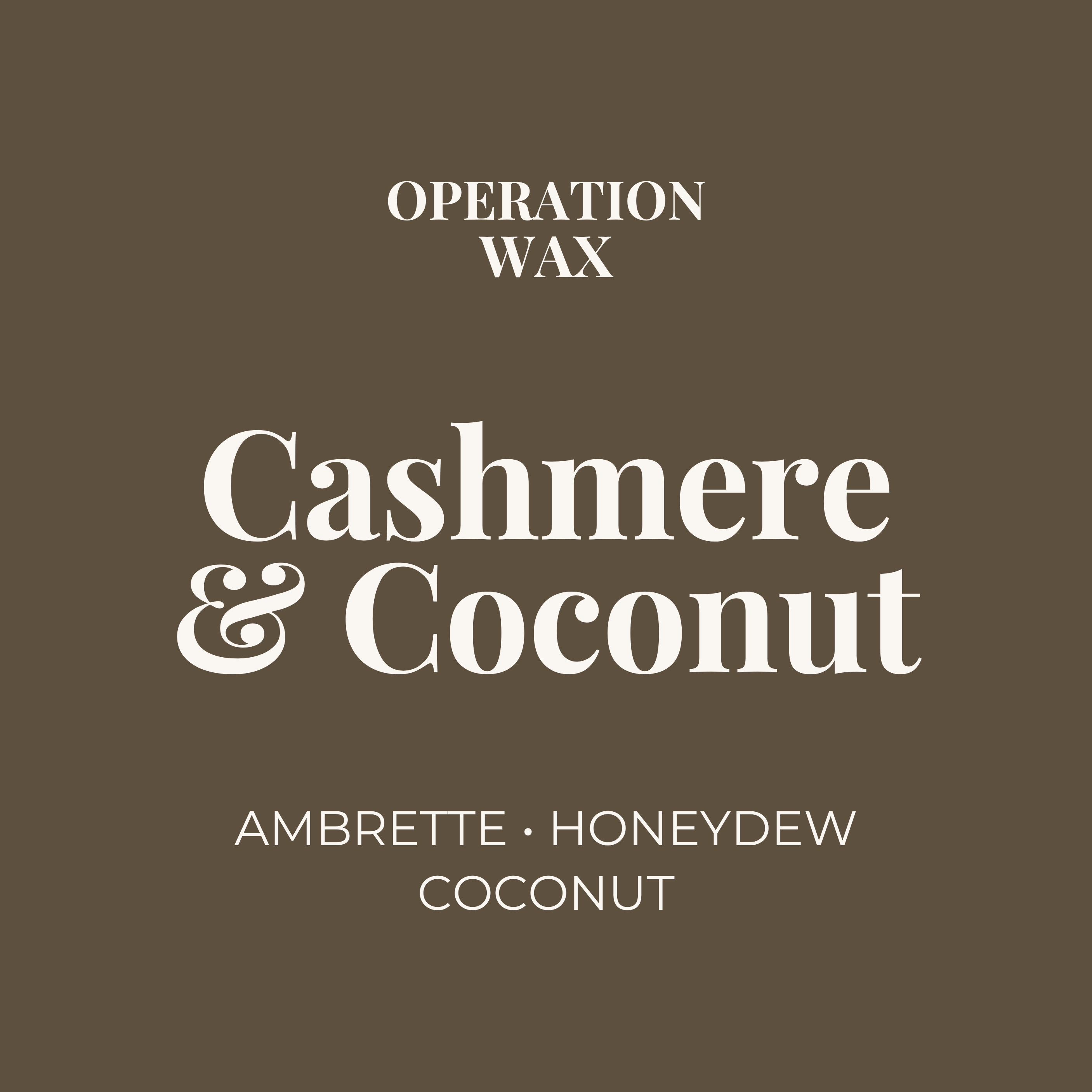 Cashmere & Coconut Scented Candle