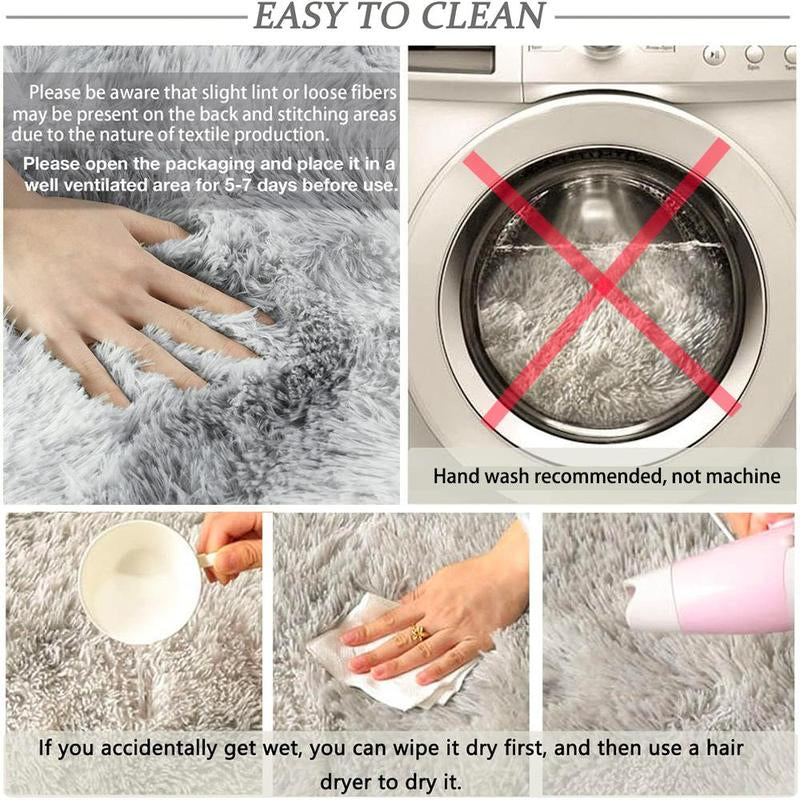 Shag Area Rugs for Bedroom Living Room,Ultra Soft Fluffy Area Rugs for Dorm, Indoor Carpet Nursery Rugs for Kids Room Home Decor, Modern Shaggy Rug