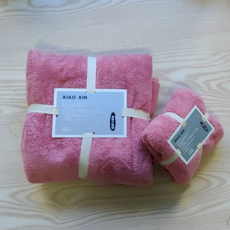 Absorbent Bath Towel Set For Mother And Child