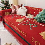 Protective Christmas Chenille Couch Cover, 2 Styles