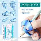 Children's Writing Posture Pen Holder Soft Silicone Pencil Holder for Kids Learning Aid Grip Posture Correction Stationery Gift Kids Handwriting Aid Correction Tool