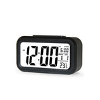 Wooden LED Alarm/Desk/Table Clock with Date, Temperature & Sound/Brightness Control