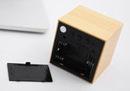 Wooden LED Alarm/Desk/Table Clock with Date, Temperature & Sound/Brightness Control