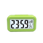 Wooden LED Alarm/Desk/Table Clock with Date, Temperature & Sound/Brightness Control