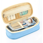 Colorful Pencil Organizer Pouch Pen Holder School Supplies Portable Travel Simple Storage Box Easy Grip Handle