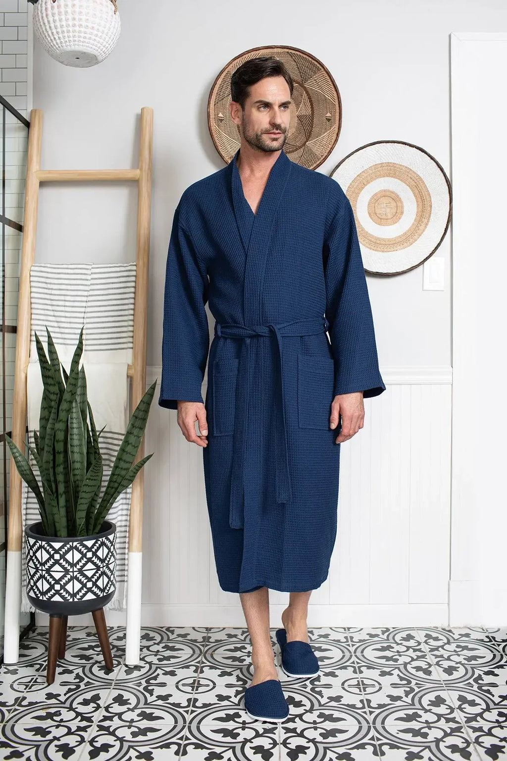 Waffle Bathrobe for Men