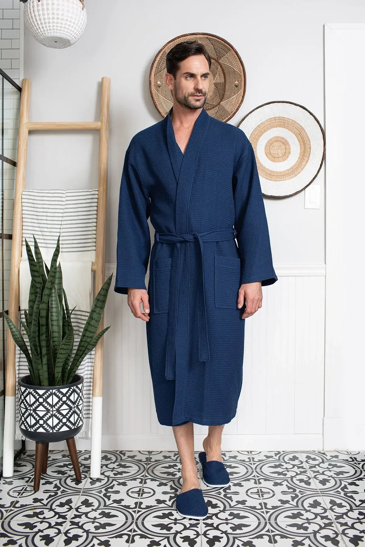 Waffle Bathrobe for Men