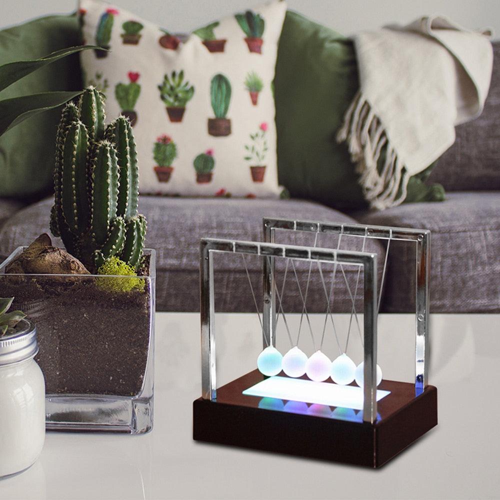 LED Swing-Ball Luminous Magnetic Levitation Office Decoration Night Light