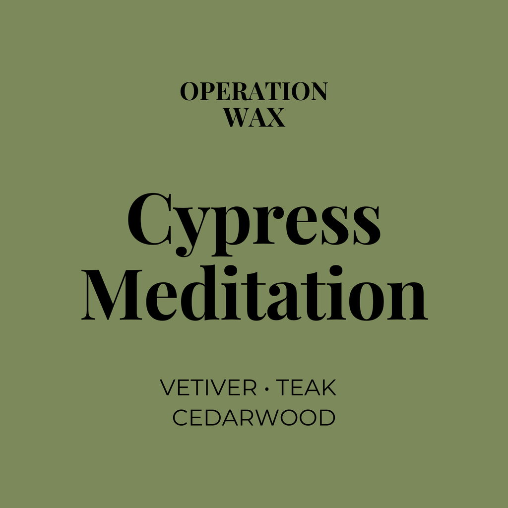 Cypress Meditation Scented Candle