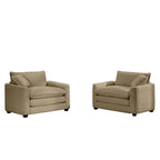 Luxe & Sophisticated Deep Seated Pair of Single Chairs