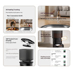 Smart Pet Feeder With Timed Feeding And Remote Voice Control