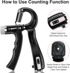 KDG Hand Grip Strengthener 2 Pack Adjustable Resistance 10-130 Lbs Forearm Exerciser，Grip Strength Trainer for Muscle Building and Injury Recovery for Athletes