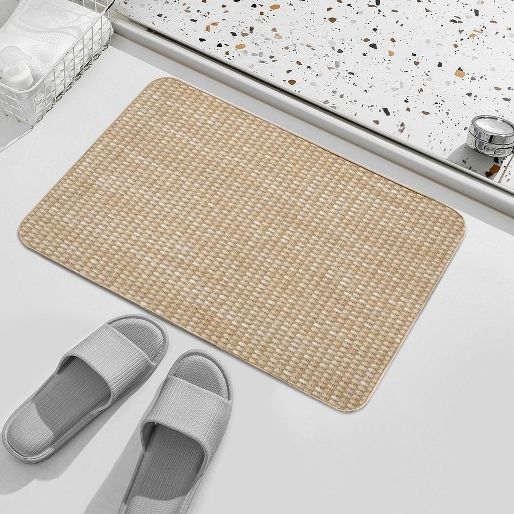 Wicker  Water and Dirt-Trapping Bath Mat Entry Mat